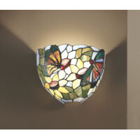 Applique Tiffany Vetro Multicolor Fantasia 1 Luce E27