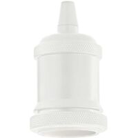 Portalampada Metallo Bianco 1 Luce E27