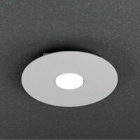 Plafoniera Moderna Cloud Metallo Grigio 1 Luce Gx53