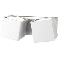 Applique Moderna Rotation Metallo Bianco 2 Luci Gx53