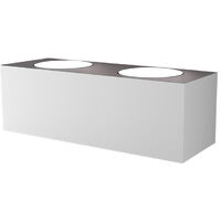 Applique Moderna Eccentric Metallo Bianco 4 Luci Gx53 Biemissione