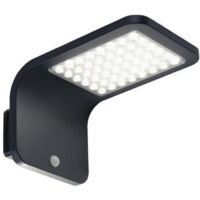 Applique Solare Moderna Street Alluminio E Termoplastica Nero Led 3W 4000K