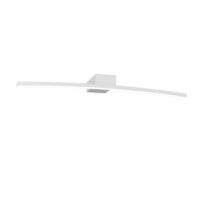 Applique Moderna Curved Metallo Bianco Diffusore Bianco Led 11,2W Calda 70Cm