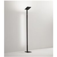 Piantana a Led QUADRA Nera in metallo H.180 cm Perenz