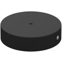 Rosone Serracavo Interno Metallo Nero 1 Foro D8Cm