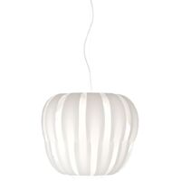 Sospensione Moderna Queen Polilux ® Bianco E Metallo Cromo 1 Luce E14