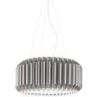 Lampadario Moderno Louise Polilux ® Argento E Metallo Cromo 5 Luci E27