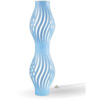 Piantana Moderna Helios Polilux ® Blu Pastello 2 Luci E27 H123Cm