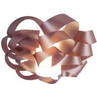 Plafoniera due luci CLOUD Rosa diametro 75x h36 cm