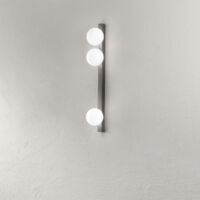 Plafoniera Minimal Snooky Metallo Grigio 3 Luci G9 Ip20