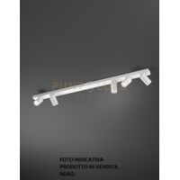 Plafoniera Oddy in alluminio colore nero con 5 faretti tondi d.6cm attacco GU10 orientabili