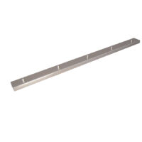 Rosone Multicavo 5 Fori In Metallo Cromo Spazzolato L120Cm