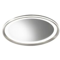 Plafoniera Moderna Mirò Metallo Grigio Titanio E Silicone Led 38W 3000K D40Cm