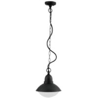 Sospensione Esterno Nordica Urban Alluminio Nero Bianco 1 Luce E27 Ip44