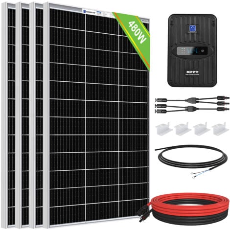 1000W Solar Panel kit battery Charger Controller Caravan Van Boat Flexible  RV
