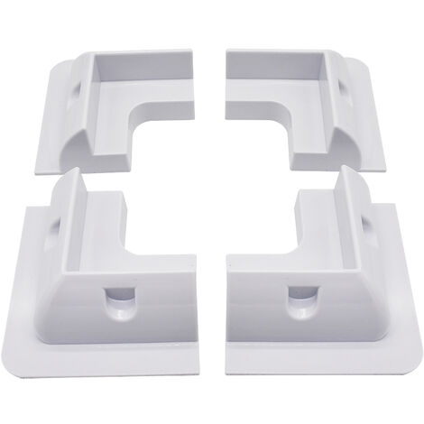 ECO-WORTHY Solar Panel Roof Drill-Free Corner ABS White Plastic Bracket Mount Set for RV, Boats, Caravans, Marine, Motorhomes