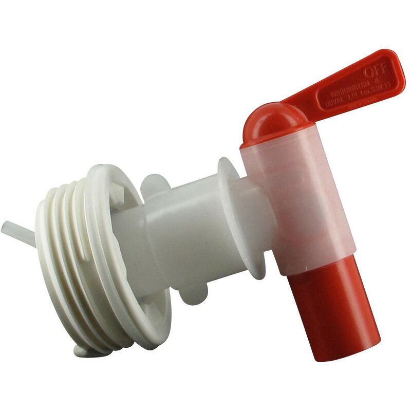Bouchon à vis - plastique - avec robinet de vidange - pour bidon - pour  filetage DIN 45