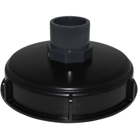 Couvercle diamètre 150 mm avec prise PVC droite 40/50 (1/2)