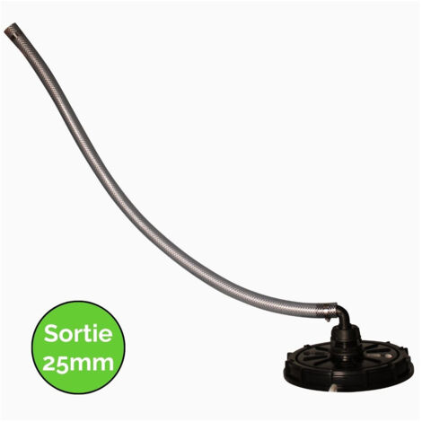 Kit collecteur - Couvercle de cuve 1000L Diamètre 220 mm - Sortie Ø25 mm - 1 m (1/2)