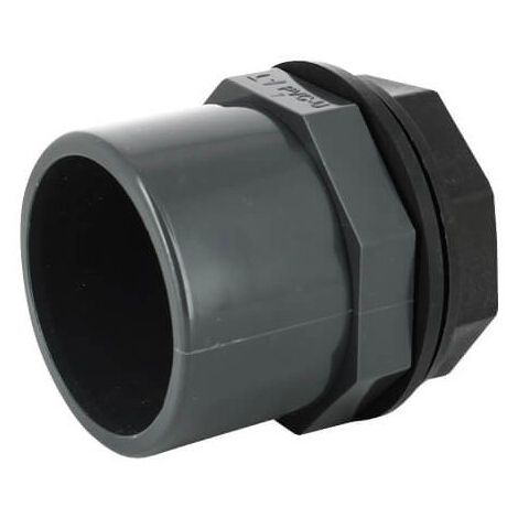 Multicuves – Trop-plein cuve eau 1000L – Sortie PVC 63/75 mm – Raccord fileté mâle 2'' pas gaz – Perçage 60 mm pour installation facile