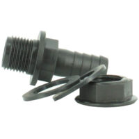 Multicuves – Trop-plein cuve eau 1000L – Embout droit Ø 15 mm – Pour cuves IBC – Évacuation trop plein d'eau de pluie