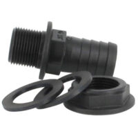 Multicuves – Trop-plein cuve eau 1000L – Embout droit Ø 25 mm – Mâle 3/4'' pas du gaz – Polypropylène pour cuves IBC