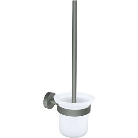 WC-Bürsten Garnitur VaccumCap Ela semi-transparent ca. 100 x 365 x 135 mm | Toilettenbürstenhalter