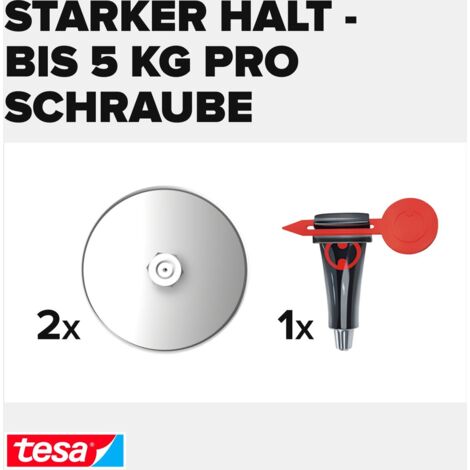 Bohrfreie Wandbefestigung 10 Stück Transparente Klebe-Schrauben Extra Stark - Wandbefestigung Ohne Bohren Für Bilder, Deko & Mehr Haken Ohne Bohren