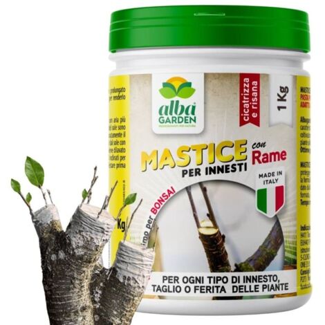 Mastice Pasta Pronto Uso per Innesti e Potature con Rame Antibatterico Pasta Cicatrizzante per Ferite x 1 Kg