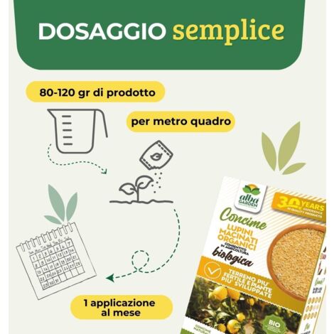 Lupini Macinati Per Agrumi E Acidofile - Concime Biologico 1.5L, Made In Italy - Foto 7