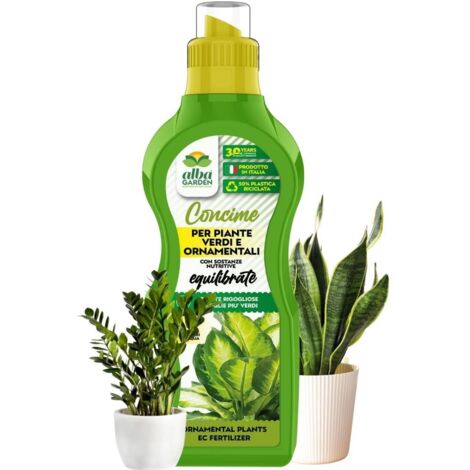 Concime Naturale Biologico, per Tutte le Piante Verdi Liquido Concentrato Universale Equilibrato e Nutriente x 1 kg (1/5)