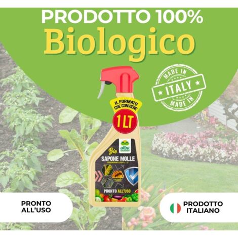 Sapone Molle Potassico Spray 1L – Insetticida Naturale Per Afidi E Cocciniglia | Corroborante Piante, Biologico - 4