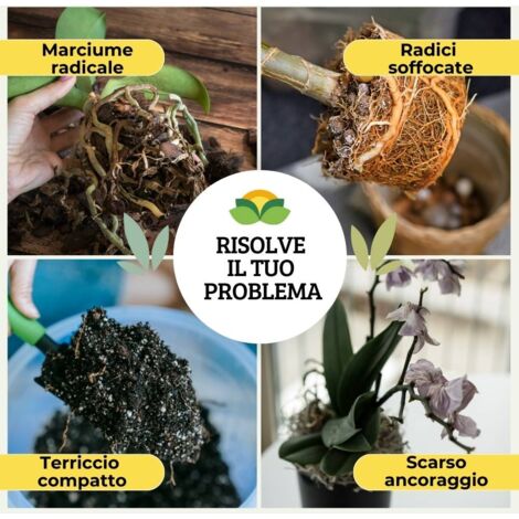 Terriccio Specifico Per Orchidee - Substrato Con Corteccia E Torba Di Sfagno - 10 Litri (circa 2 Kg)