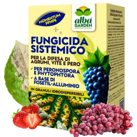 Fungicida Sistemico Avanzato per la Protezione di Agrumi, Vite e Pero Agisce Contro Peronospora e Phytophtora, Protezione integrale della Pianta ad Azione Duratura x 180 g