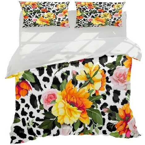 Housse de Couette à fleur en Coton Bio pour lit bébé