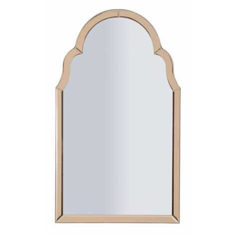 Miroir Décoratif Rond Avec Cadre Verre Fleurs Aquarelle - Plusieurs Tailles, Fixation Murale