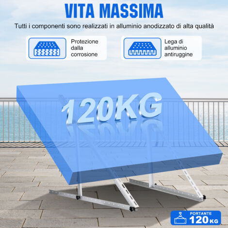 ECO-WORTHY Supporto Per Pannello Solare Ad Angolo Regolabile Per Barche - Foto 2