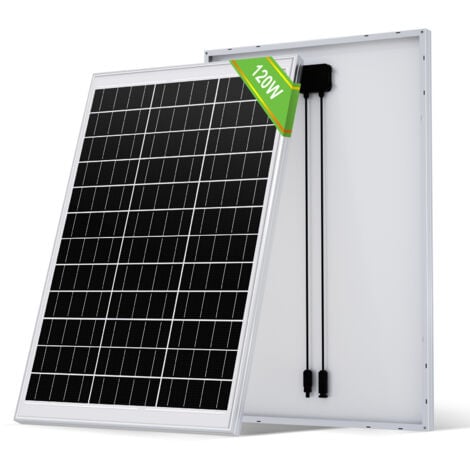 ECO-WORTHY Pannello solare 100W 12V monocristallino per caricare la batteria della caravan.
