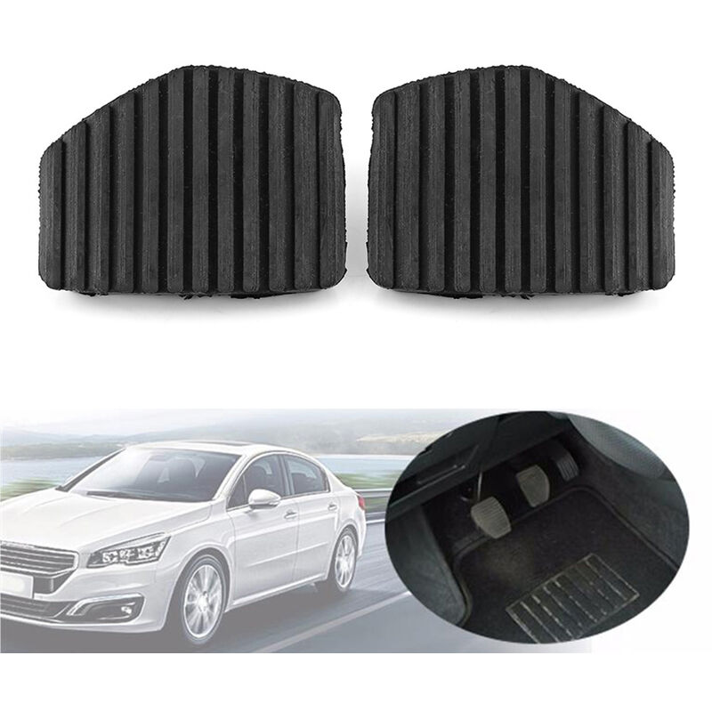 Couvre-Pédales Embrayage Et Frein En Caoutchouc Pour Peugeot Et Citroën - Modèles 1007, 207, 208, C3, C4, Etc.