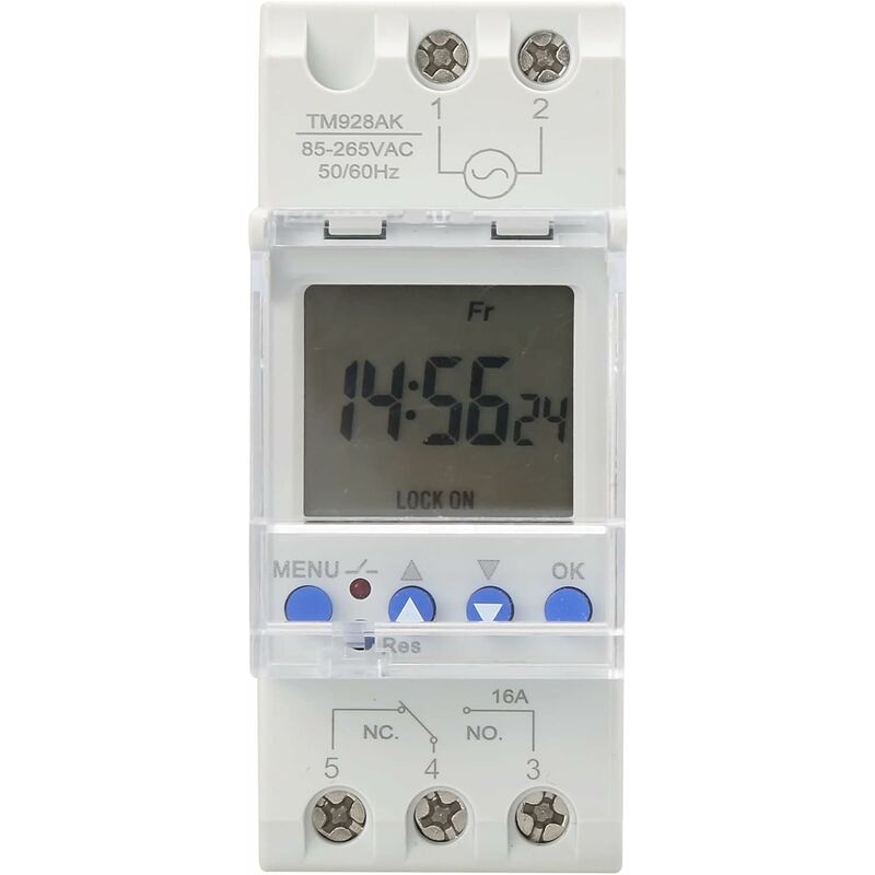 Interrupteur horaire numérique Vemer Simply D avec programmation  quotidienne VE512000