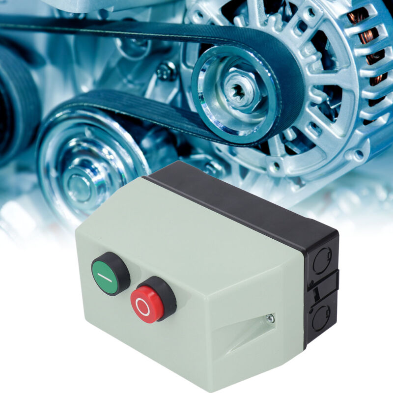 Démarreur Moteur Magnétique LE1D12 – Étanché IP55 Ignifuge ABS, Protection Surcharge 9-13A, Réinitialisation Auto/Manuelle, Monophasé 220V Ou Triphasé 380V
