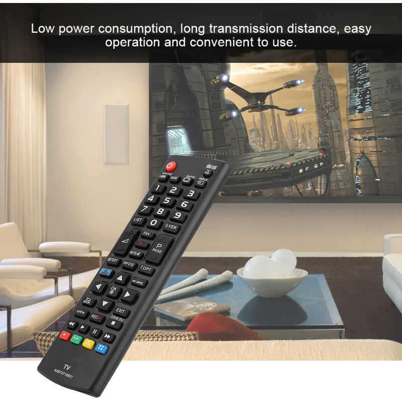 Télécommande TV, Télécommande à Grande Bouton Confortable Avec Sensation à  La Main, Pratique Pour Utiliser Toute La Famille à Longue Distance De  Transmission Pour 