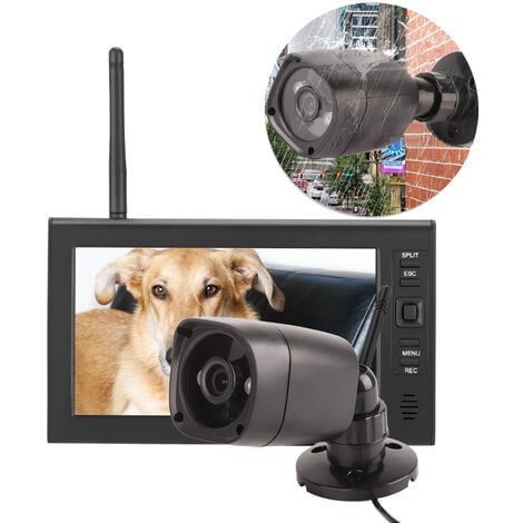 Ensemble de caméras de surveillance de sécurité avec écran 7
