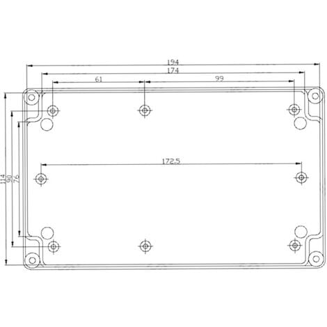 SJLERST Boîte de Jonction Étanche 200 x 120 x 56mm, Boîtier Électrique Câblage en ABS Matériau, IP65 Étanche, Anti-poussière, matériau ignifuge, Anti-choc, Anti-corrosion, Anti-statique, Isolation