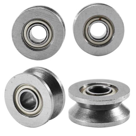 Lot De 20 Roulements à Rainure En V 3x12x4 Mm V623ZZ - Acier Carbone Double Blindage Pour Rails Linéaires