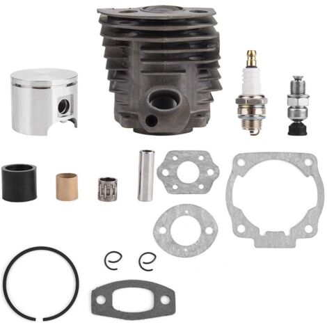 Aufee Kit de Joint de Piston de Cylindre pour Husqvarna 50 51 55, 46mm Kit de Piston de Cylindre avec Joint pour Husqvarna 50,51,55 Rancher Nikasil Engine Accessoires de Tondeuse à Gazon (1/5)