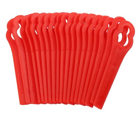 SJLERST 100 PCS Lames en Plastique de Rechange pour Coupe Bordure Faucheuse Lame De Découpe Machine Découpage Lames Moteur Pièces Kit pour FRT18A FRT18A1 Art 46155 FRT20A1 Accessoires (1/5)