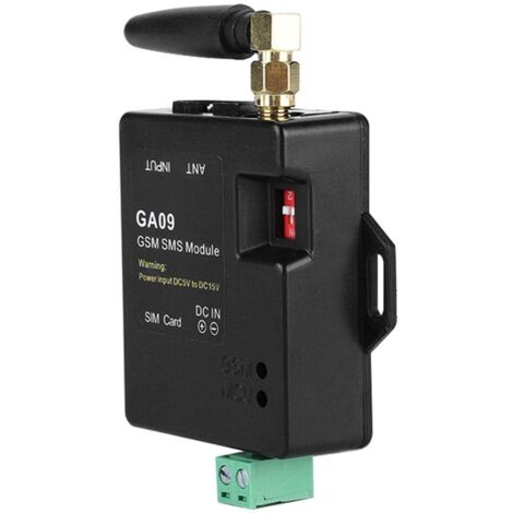 GSM Système d'Alarme sans Fil, Mini Antenne de Boîte d'Alarme GA09 Intelligent SMS Texte Appel Alarme Automatique pour Domicile, Usine Industriel, Entrepôt, Salle de Contrôle