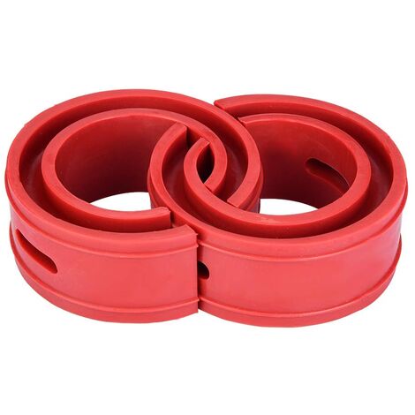 Amortisseur Tampon de Ressort 2Pc Universel de Voiture Coussin de Butoir Rouge de Voiture Amortisseur Ressort de Type de Pare-chocs(D) (1/5)