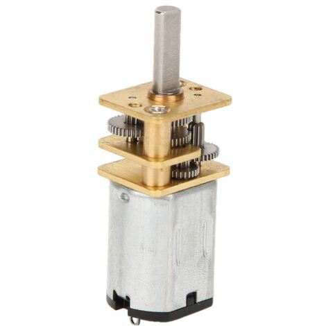 DC 12V Moteur Électrique de Réduction, Motoréducteur 60RPM, Réversible Turbine à Couple Elevé Boîte de Vitesses, Moteur d'engrenage de couple élevé, Micro moteur à faible bruit et à couple élevé (1/5)
